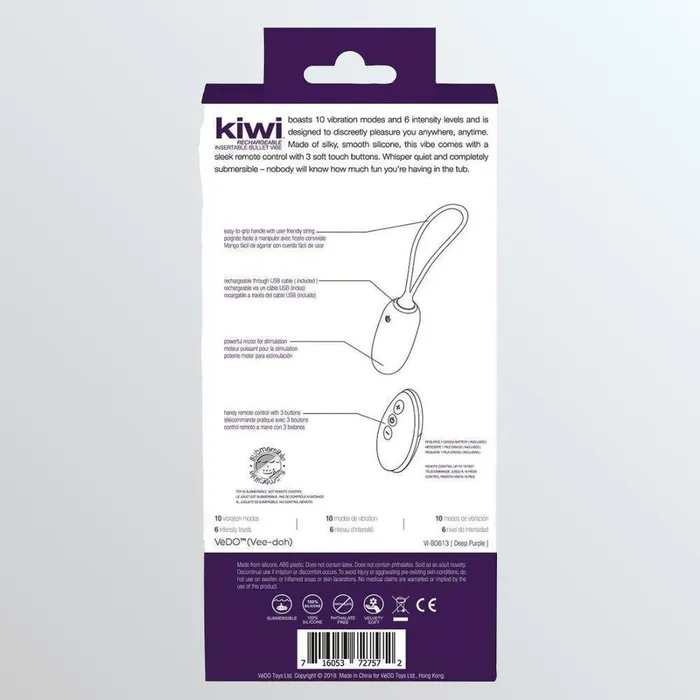 Vibrators VeDO VeDO Kiwi Bullet Purple Vibrators VeDO VeDO Kiwi Bullet Purple