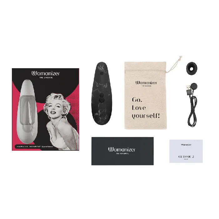 Vibrators WOMANIZER Womanizer Classic 2 Pleasure Air Marilyn Monroe Black Marble