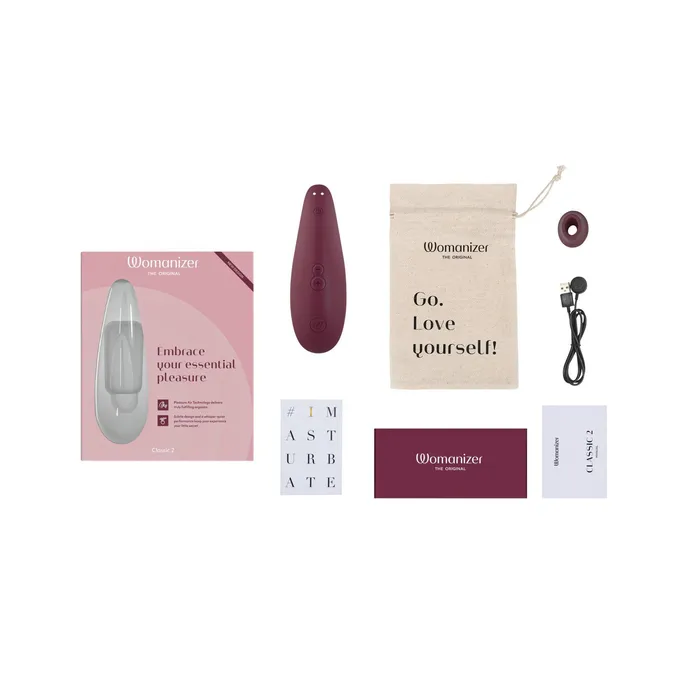 Womanizer Womanizer Classic 2 Clitoral Stimulator Bordeaux Female Sex Toys