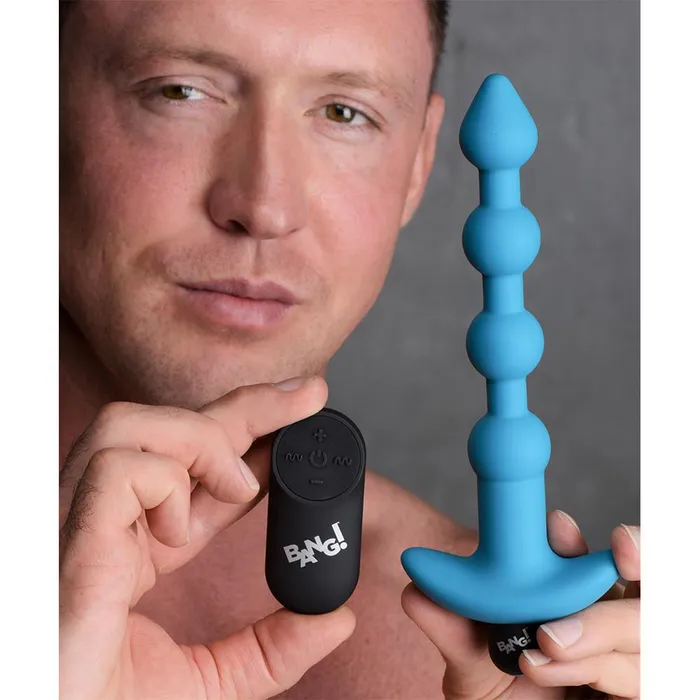 Bang Male Sex Toys Remote Control Vibrating Silicone Anal Beads