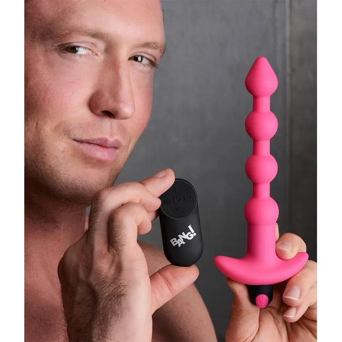 Bang Male Sex Toys Remote Control Vibrating Silicone Anal Beads