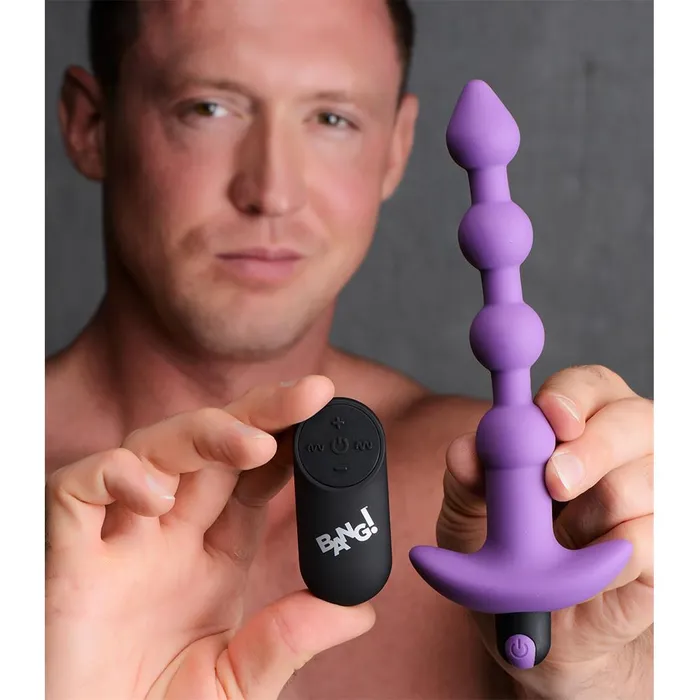 Bang Male Sex Toys Remote Control Vibrating Silicone Anal Beads