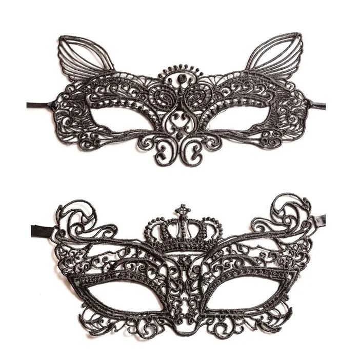 Cosplay Party Sexy Costumes Sexy Lingerie Hot Erotic Baby Doll Sexy Lingerie for Women Female Hollow Out Black Lace Mask 12pcs LAZADASEXTOYS Male Sex Toys