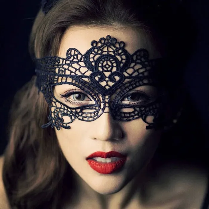 Cosplay Party Sexy Costumes Sexy Lingerie Hot Erotic Baby Doll Sexy Lingerie for Women Female Hollow Out Black Lace Mask 12pcs LAZADASEXTOYS Male Sex Toys