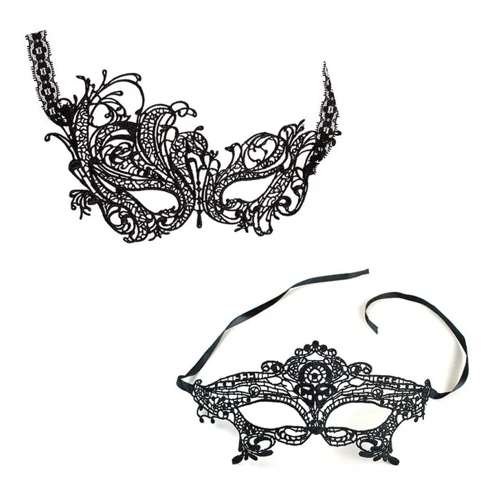 Cosplay Party Sexy Costumes Sexy Lingerie Hot Erotic Baby Doll Sexy Lingerie for Women Female Hollow Out Black Lace Mask 12pcs LAZADASEXTOYS Male Sex Toys