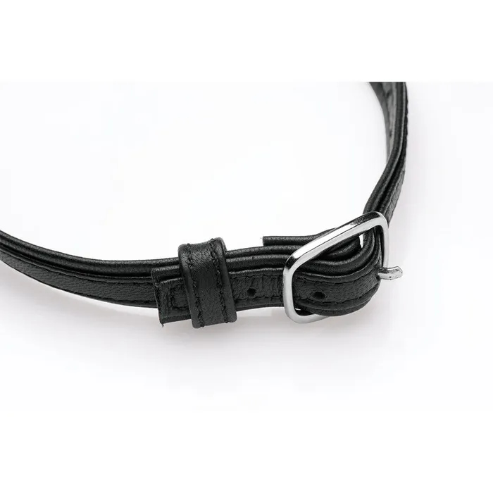 Dildos Master Series Heart Lock Leather Choker with Lock and Key