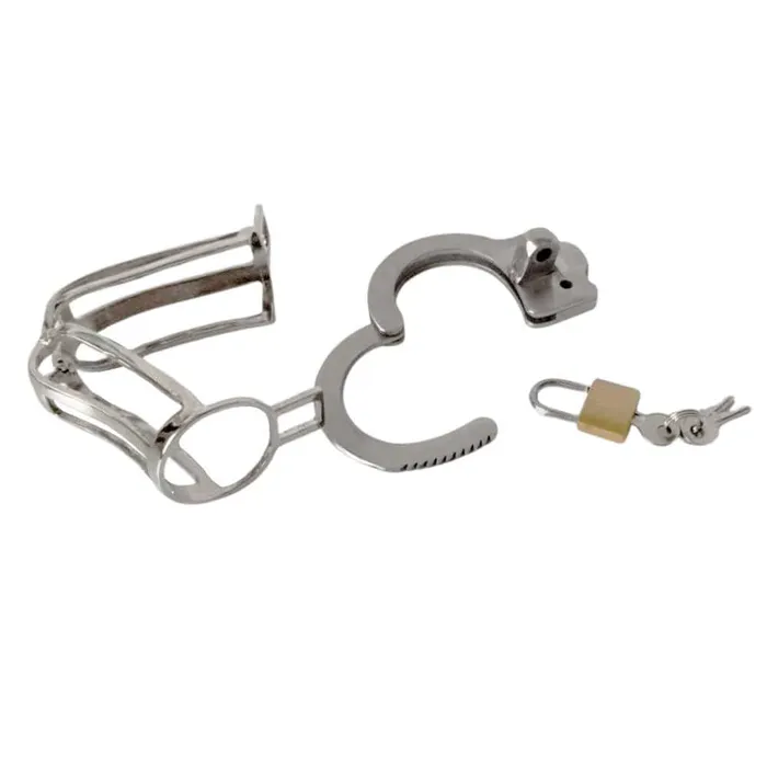 Goblins Cuff Metal Cage Lovegasm Male Sex Toys