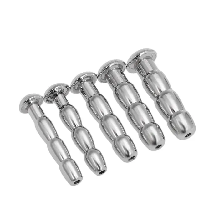 Lovegasm Male Sex Toys Ribbed Stainless Urethral Dilator Plug