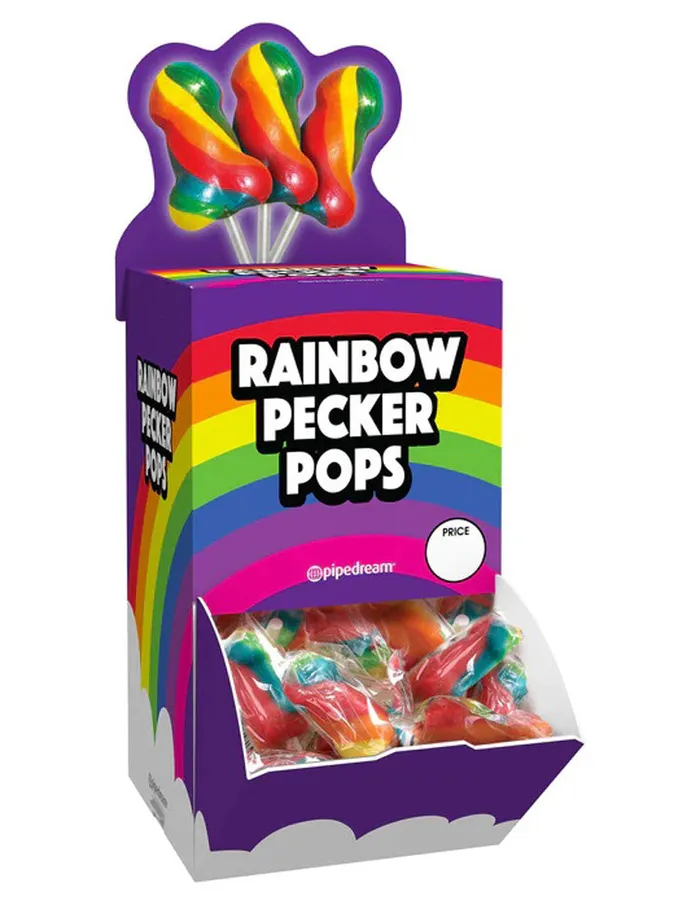 Pipedream Anal Rainbow Pecker Pops 72 Count