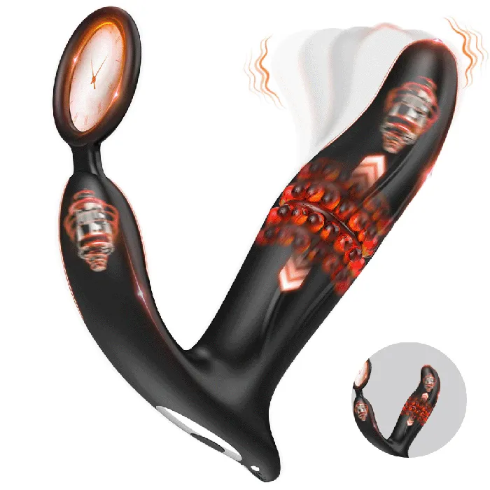 10 Wiggling Thrusting Modes Anal Plug Prostate Massager with Cock Ring propinkup Male Sex Toys 10 Wiggling Thrusting Modes Anal Plug Prostate Massager with Cock Ring propinkup Male Sex Toys