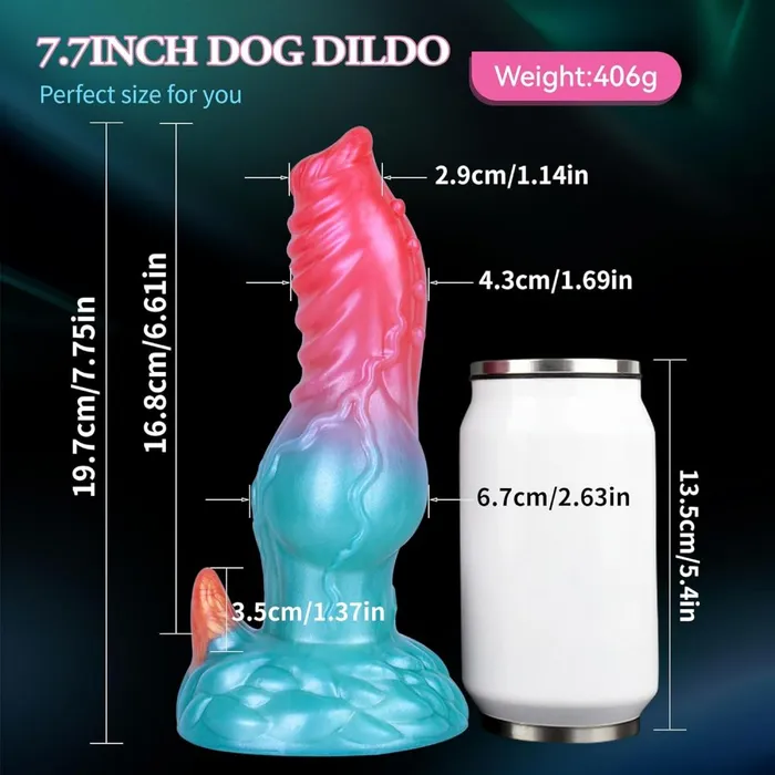 73in Realistic Monster Dog Dildos with Knot Fantasy Dildo with Suction Cup Silicone Animal Penis Adult Sex Toy propinkup Female Sex Toys