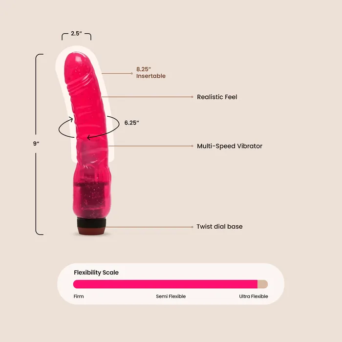 California Exotic Novelties LLC Hot Pinks Curved Penis vibrating realistic dildo Female Sex Toys