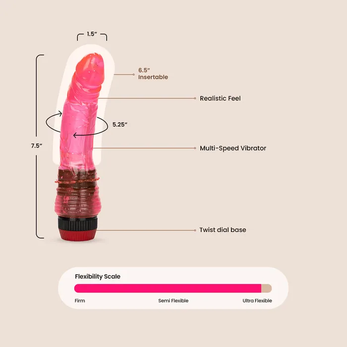California Exotic Novelties LLC Hot Pinks Curved Penis vibrating realistic dildo Female Sex Toys