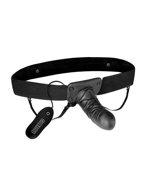 Electric Eel INC Female Sex Toys Lux Fetish Unisex Vibrating Hollow Strap On Dildo
