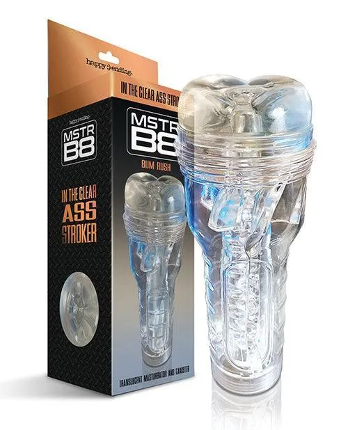 Global Novelties LLC Male Sex Toys Mstr B8 In The Clear Anal Stroker Clear