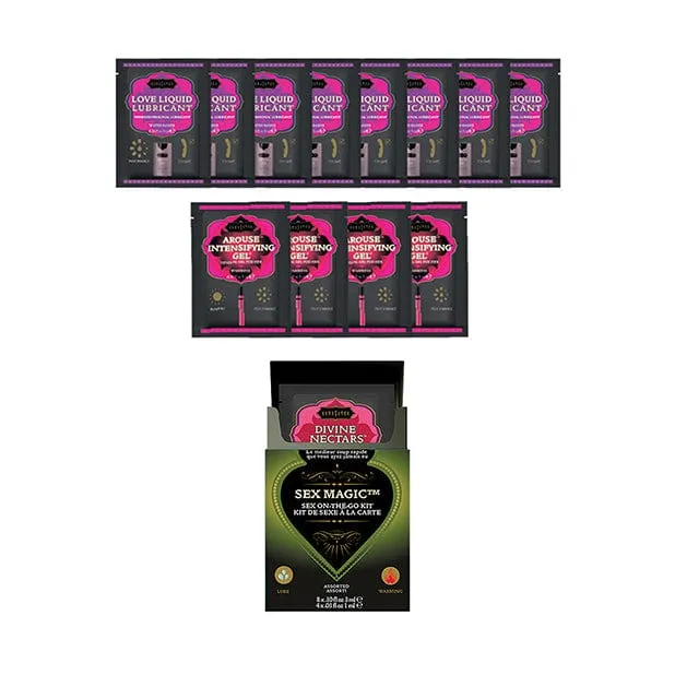 Kama Sutra Kama Sutra Sex Magic Sex On the Go Assorted Travel Lubricant and Arousal Gel Sachet Kit Couples