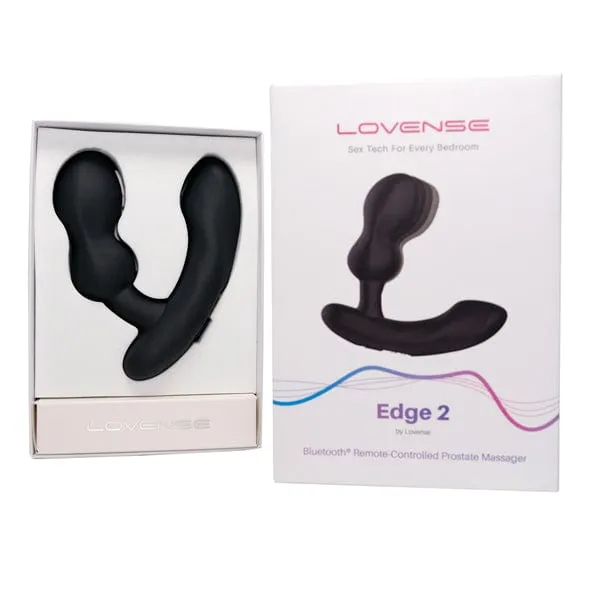 Lovense Lovense Edge 2 AppControlled Prostate Massager Black Anal