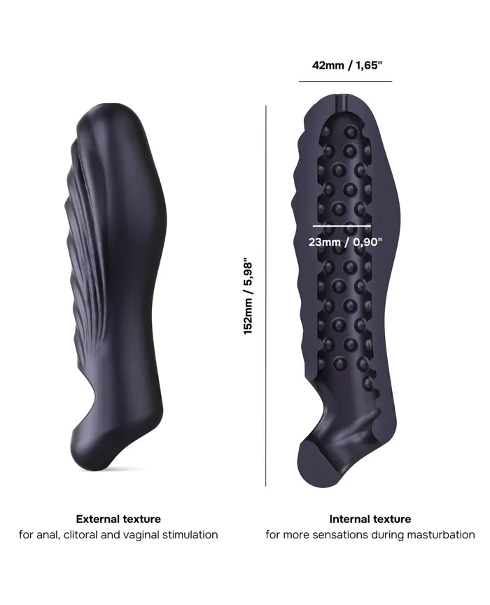 Male Sex Toys Lovely Planet Manwan RYZER Penis Sleeve Black Plum