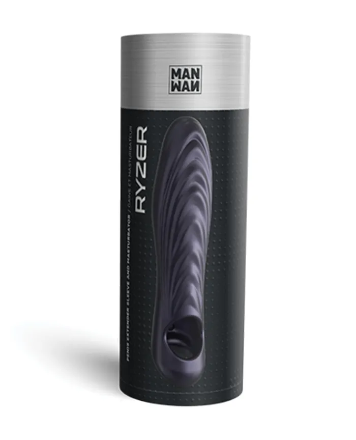 Male Sex Toys Lovely Planet Manwan RYZER Penis Sleeve Black Plum