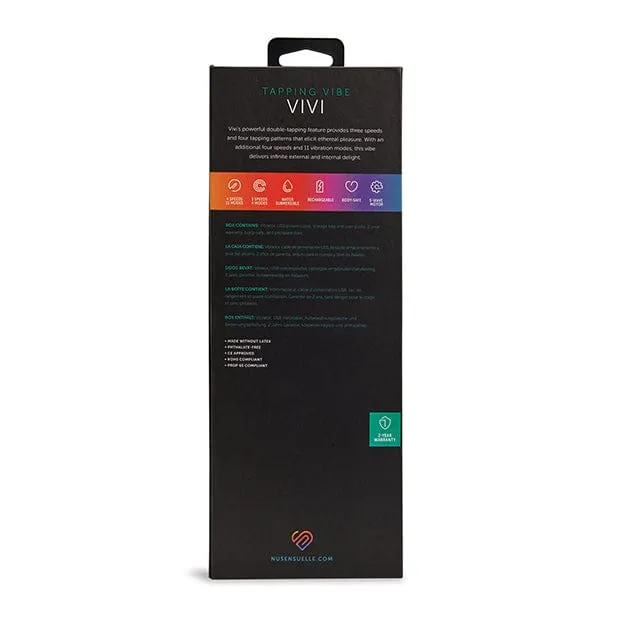 Nu Sensuelle Vibrators Nu Sensuelle Vivi Double Tapping Vibe G Spot Vibrator Deep Purple