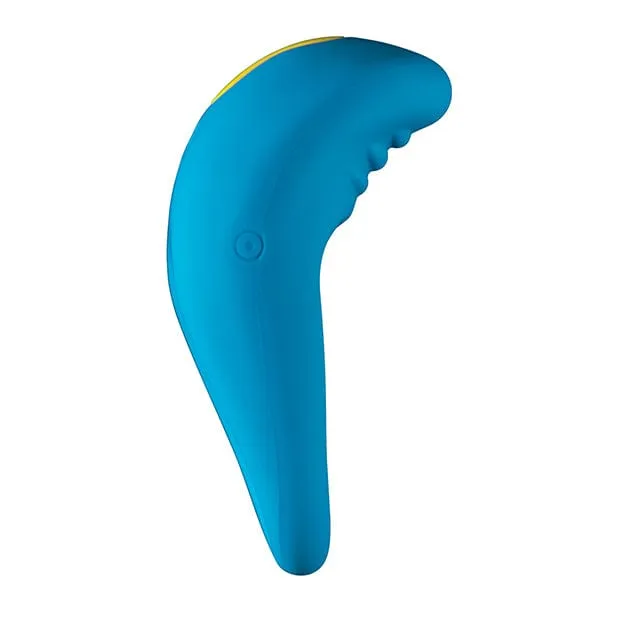 Romp Male Sex Toys Romp Juke Vibrating Silicone Cock Ring Blue