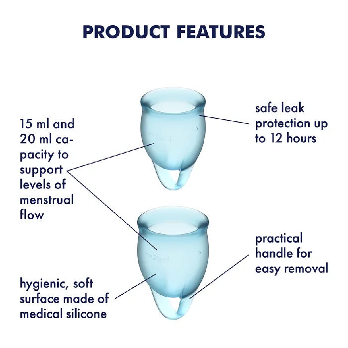 Satisfyer Anal Satisfyer Feel Confident Menstrual Cup Set