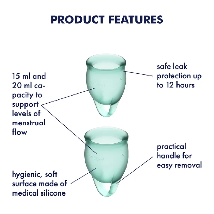 Satisfyer Anal Satisfyer Feel Confident Menstrual Cup Set