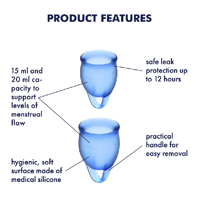 Satisfyer Anal Satisfyer Feel Confident Menstrual Cup Set
