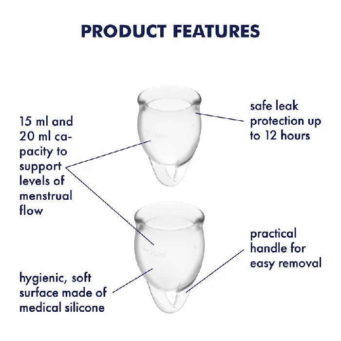 Satisfyer Anal Satisfyer Feel Confident Menstrual Cup Set