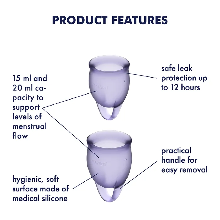 Satisfyer Anal Satisfyer Feel Confident Menstrual Cup Set
