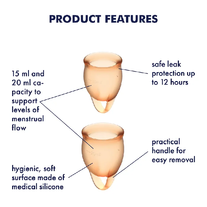 Satisfyer Anal Satisfyer Feel Confident Menstrual Cup Set