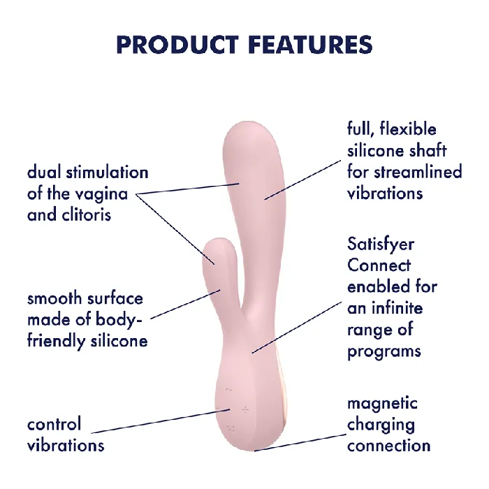 Satisfyer Mono Flex AppControlled Rabbit Vibrator Satisfyer Vibrators