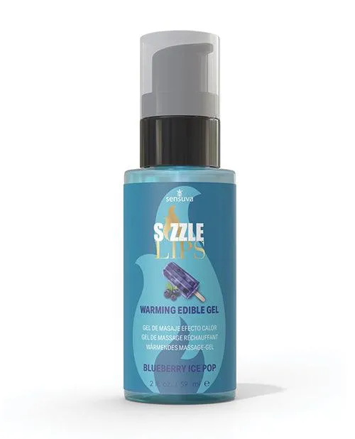 Sensuva Valencia Naturals Sizzle Lips Warming Gel 2 oz Bottle Blueberry Ice Pop Anal Sensuva Valencia Naturals Sizzle Lips Warming Gel 2 oz Bottle Blueberry Ice Pop Anal