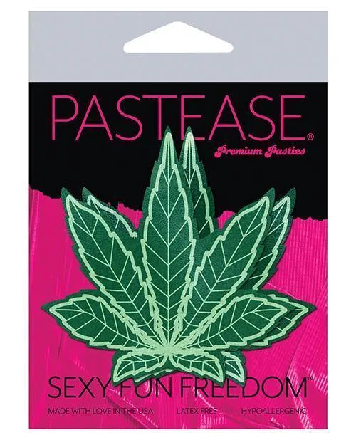 Vibrators Pastease Pastease Marijuana Leafs Green Os