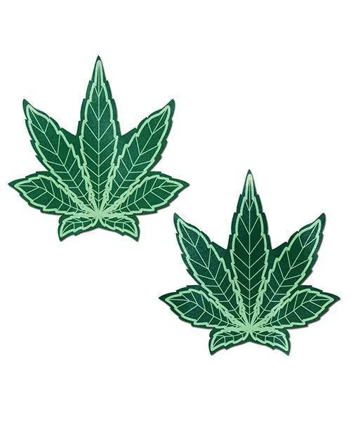 Vibrators Pastease Pastease Marijuana Leafs Green Os