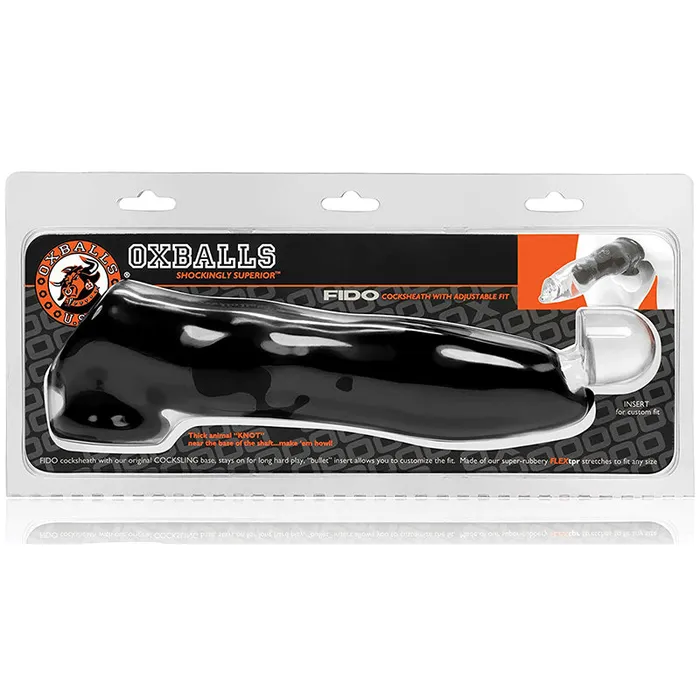 Anal Blue Ox Designs Oxballs FIDO Cocksheath Black