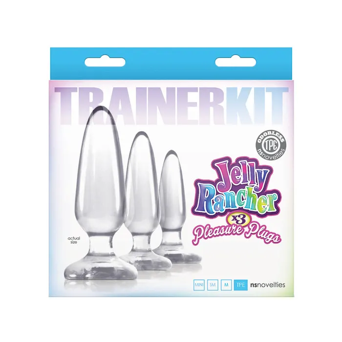 Anal New Sensations Novelties Inc Jelly Rancher Pleasure Plugs Trainer Kit Clear Anal New Sensations Novelties Inc Jelly Rancher Pleasure Plugs Trainer Kit Clear