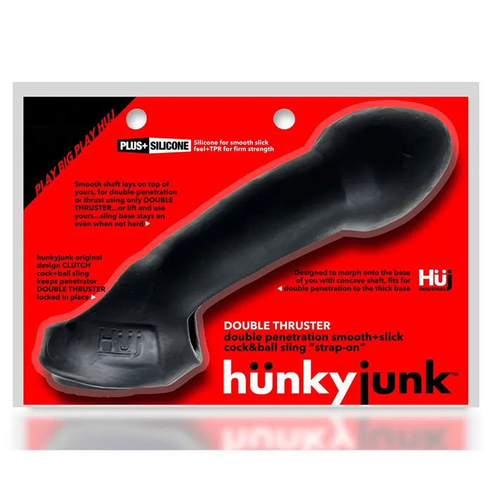 Blue Ox Designs Oxballs Dildos Hunkyjunk Double Thruster Double Penetrator Sling Tar Ice Blue Ox Designs Oxballs Dildos Hunkyjunk Double Thruster Double Penetrator Sling Tar Ice
