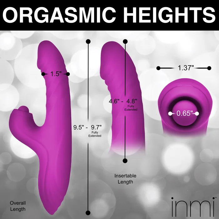 Female Sex Toys Shegasm Bumping Bunny Thrusting Pulsing Silicone Rabbit Vibrator