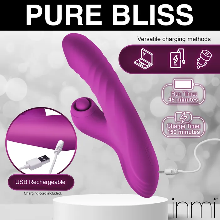Female Sex Toys Shegasm Bumping Bunny Thrusting Pulsing Silicone Rabbit Vibrator