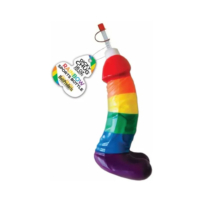 Hott Products Unlimited Anal Rainbow Dicky Chug Sports Bottle