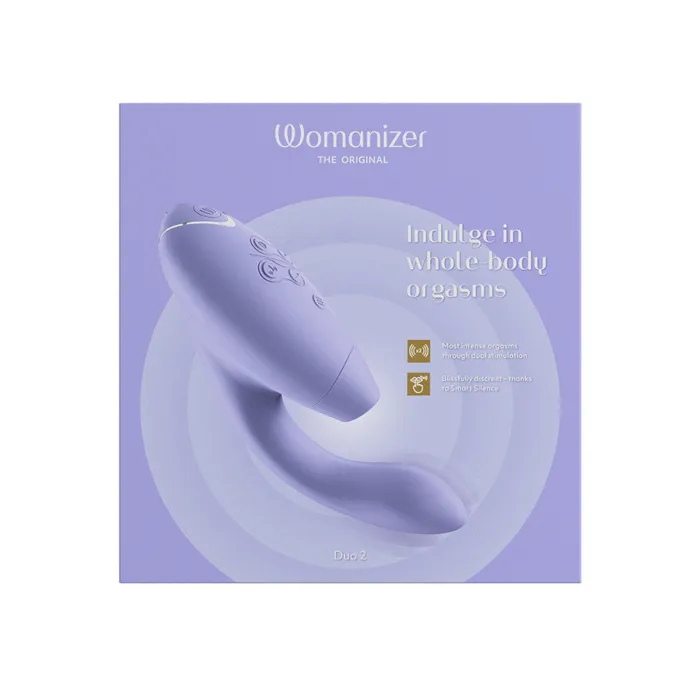Its the Bomb Female Sex Toys Womanizer Duo 2 Air Clitoral Stimulator GSpot Vibrator Lilac