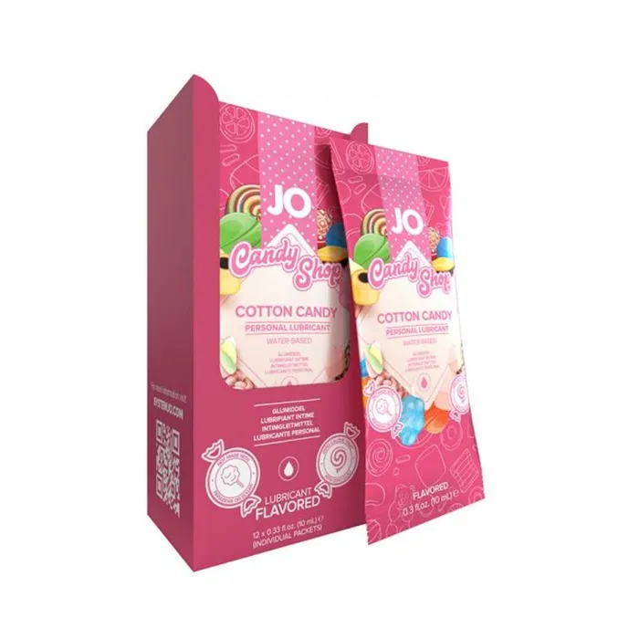 Jo Candy Shop Cotton Candy 12foil Pack 10 Ml System Jo Dildos