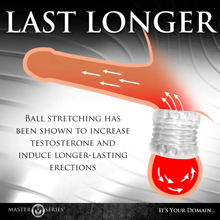 Male Sex Toys Ball Stack Ball Stretcher Clear Master Series