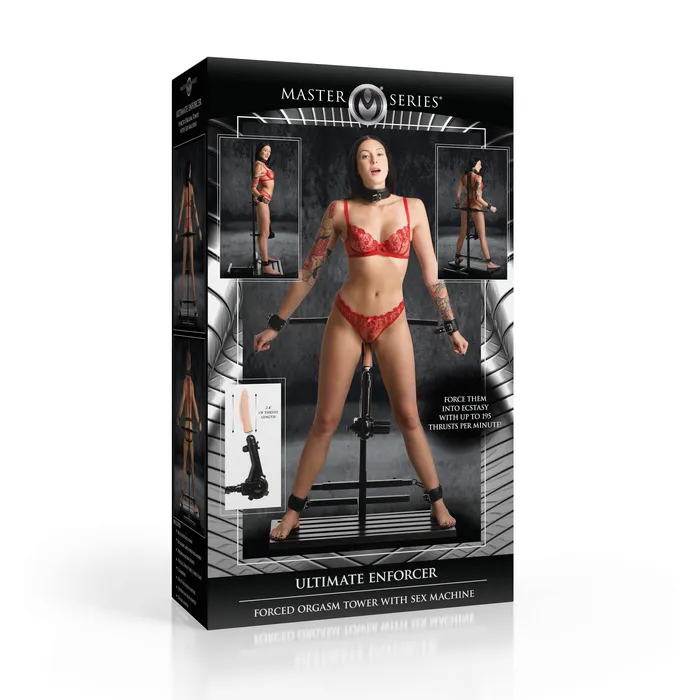 Master Series Female Sex Toys Ultimate Enforcer Forced Orgasm Tower with Sex Machine