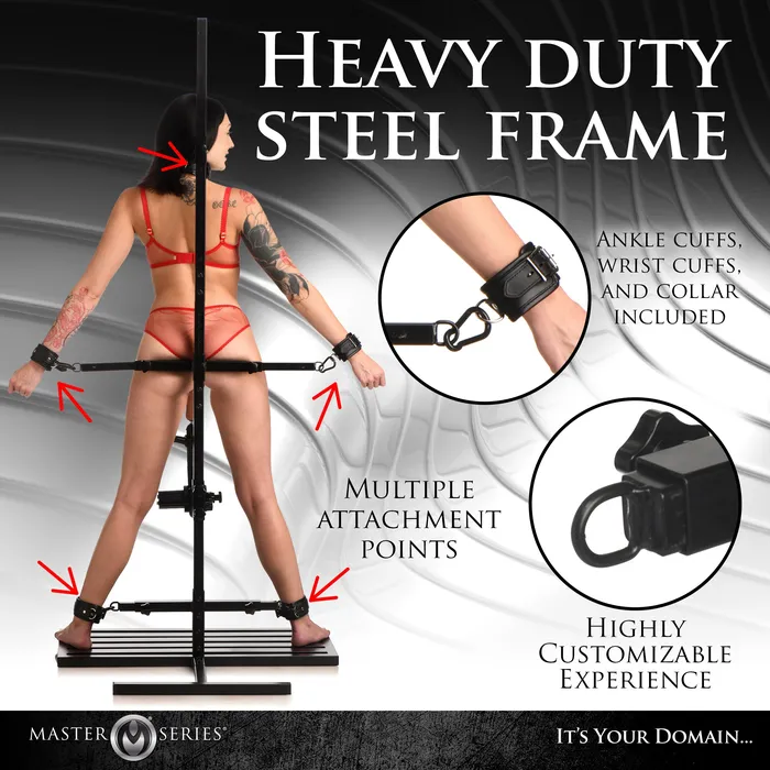 Master Series Female Sex Toys Ultimate Enforcer Forced Orgasm Tower with Sex Machine