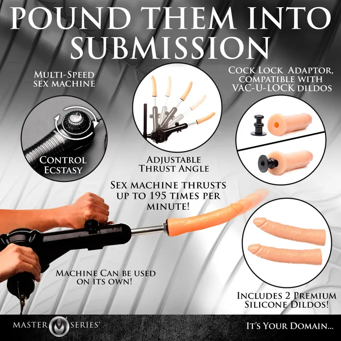 Master Series Female Sex Toys Ultimate Enforcer Forced Orgasm Tower with Sex Machine