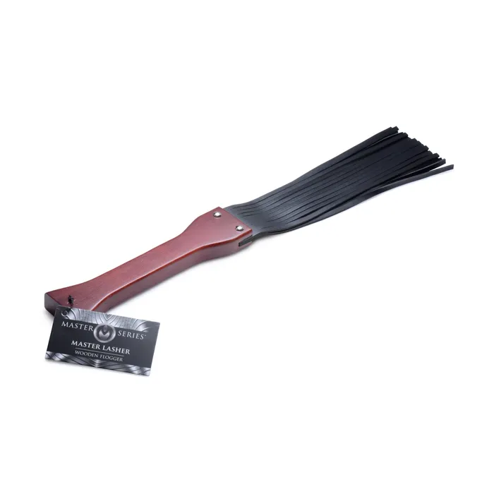 Master Series Vibrators Master Lasher Wooden Flogger