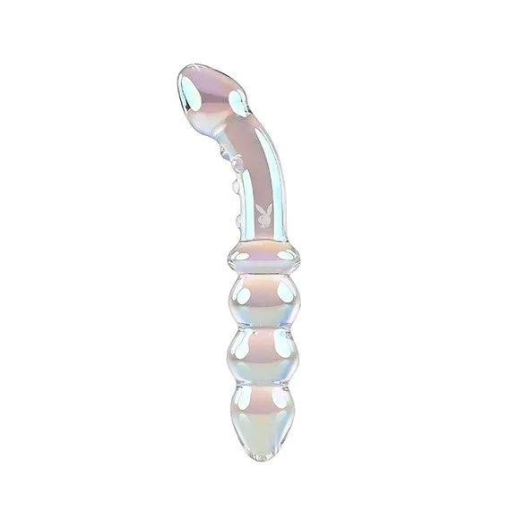 Playboy Pleasure Jewels Double Glass Dildo Playboy Pleasure Dildos