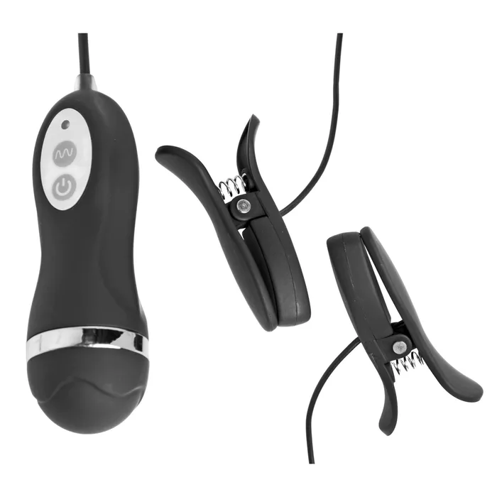Power Pinchers 10 Mode Vibrating Nipple Clamps Frisky Male Sex Toys